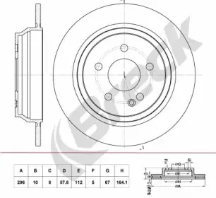 Тормозной диск BRECK купить
